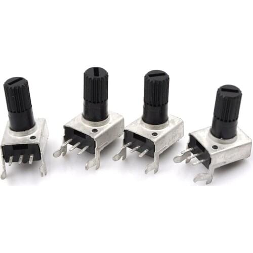 10pcs 6mm RV09 Type Vertical Adjustable Potentiometer / Variable Resistor 5K 10K 50K 100K