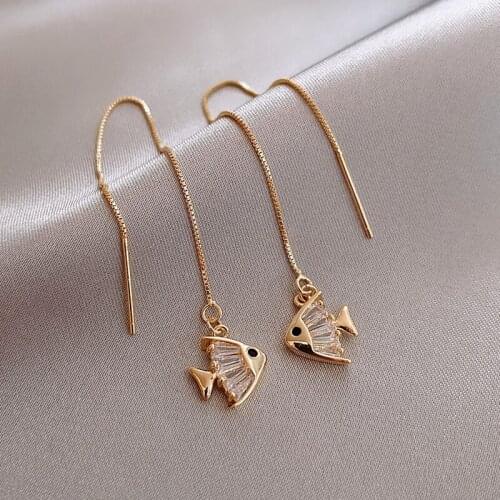 Women's Gold Earrings Zrhua China