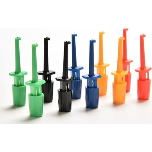 10pcs Multimeter for Logic Analyzers Single Hook Clip Mini Test Hooks Clips 4.0cm Grabber Test Probe for SMD IC goodquality new