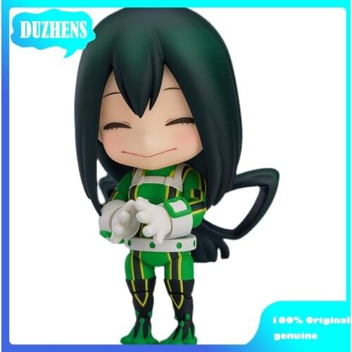 100% Original genuine My Hero Academia Original Asui Tsuyu Q version figma PVC Action Figure Anime Figure Model Toys Doll Gift