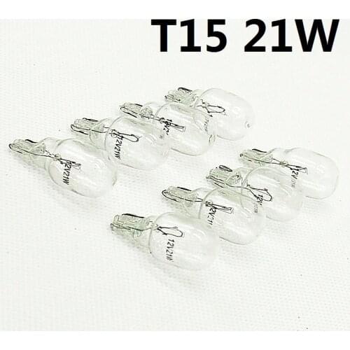 20pcs 100pcs T15 W21W 921 955 21W Car Turn Signal Light Auto Clear Brake Reversing Tail Fog Lamp Bulb