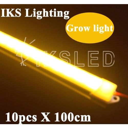 50pcs 1m 5730 strip Grow LED Strip Aquarium Greenhouse Hydroponic Plant Growing Lamp Full spectrum LED Grow lights