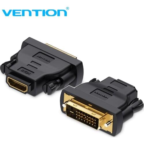 Vention DVI HDMI Adapter DVI to HDMI Converter 24+1 Male to Female 1080P HDTV Connector for PC PS3 Projector TV Box BLUE-RAY