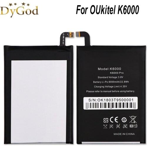 6000mAhFor Oukitel K6000/ K6000 Pro Battery Batterie Bateria Accumulator PIL