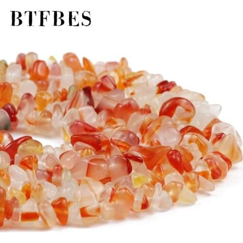 Red Agate glass Irregular Gravel beads spacers Loose beads DIY bracelet accessories Jewelry making Wholesale 4mm~10mm