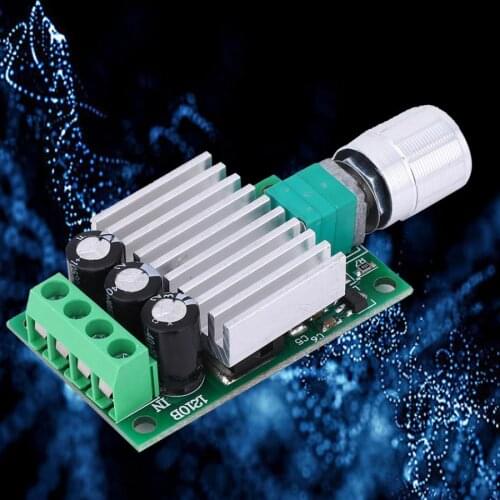 DC 12-30V 10A PWM DC Motor Speed Controller Board Module 10A High Power Speed Regulator Dimming Switch