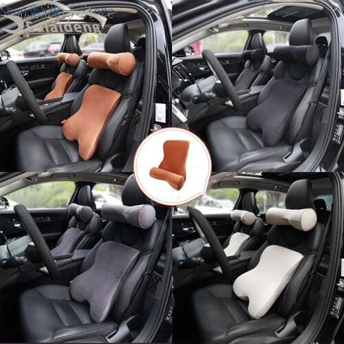 For Volvo S90 XC90 XC60 V90 luxury Car Seat Headrest Head Pillow Neck Rest Back Lumbar Support Cushion Slow Car Accessories