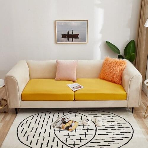 Elastic sofa cushion cover Solid color cushion cover for Living Room Removable Elastic Seat Chair Cover funda para sofa de cojin