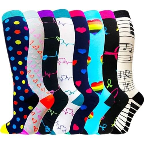 New Compression Stockings Anti Fatigue For Nurse Men Women Running Compression Socks Crossfit Flight Travel Outdoor Sports Socks