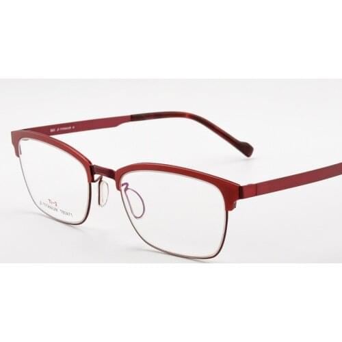 Square Pure Titanium Glasses Frame Men Business Glasses Fashion Progressive Myopia Prescription Nearsighted Eyeeglasses Frames