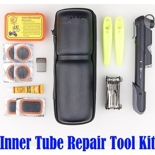 2018 Tire Repair Kits Cycling Tool Capsule Boxes Bottle Bags Repair Tools Kit Bike Boxes Bicycle Tool with Pump Tire Pressure
