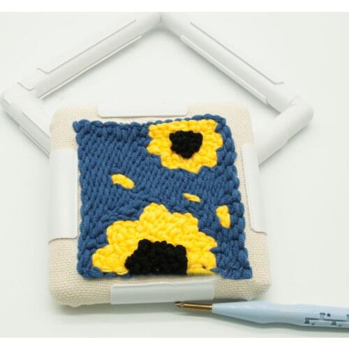 SKC Square Shape Embroidery Frame Set Plastic Cross Stitch Craft Tool Sewing Tools Handhold Frame Hoop Sewing Craft DIY Tools