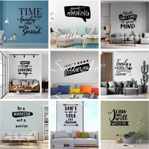 Beauty Sentence Cartoon Wall Decals Pvc Mural Art Diy Poster For Kids Rooms Home Decor Background Wall Art Decal Drop Shipping