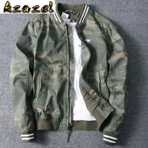 New Camouflage Jackets and Coats Spring Outdoor Streetwear Name Brand Army Style Cotton Jacket Coats Male Baseball Jackets B698