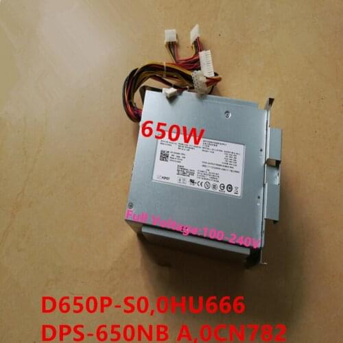 New Original PSU For Dell PowerEdge T605 650W Power Supply D650P-S0 0HU666 DPS-650NB A 0CN782 N650P -SO