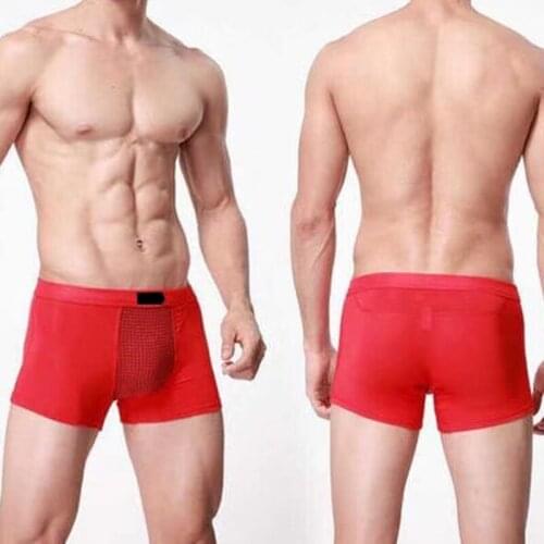 PLUS SIZE 5XL Magnetic Underwear Magnetic Home Physiological Briefs Comfortable Enlargement Men Boxer Shirts Physiological