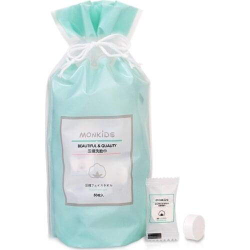 50pcs Disposable Towel Compressed Portable Travel Non-woven Face Towel Water Wet Wipe Outdoor Moistened Tissues