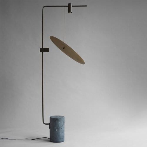 Modern minimalist personality creative cement living room model room study exhibition hall floor lamp