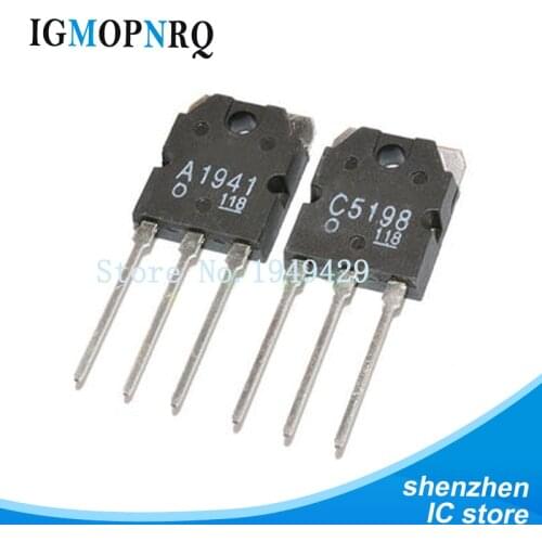 5PCS 2SC5198 2SA1943 TO-247 tube sound audio TO-3P Transistor C5198 A1941 NEW