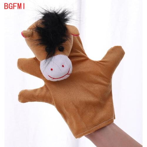 Animal world Cartoon Hand Puppet Children Plush Toys Boy Girl Baby Soothing Decompression Finger Cots Finger Puppet Game props