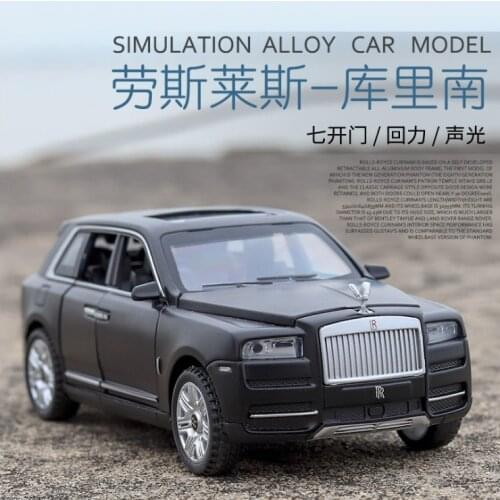 1:32 Rolls Royce Cullinan Alloy Car Model Large Size Simulation SUV Metal Car Model Light Sound Pull Back scale car miniatur car