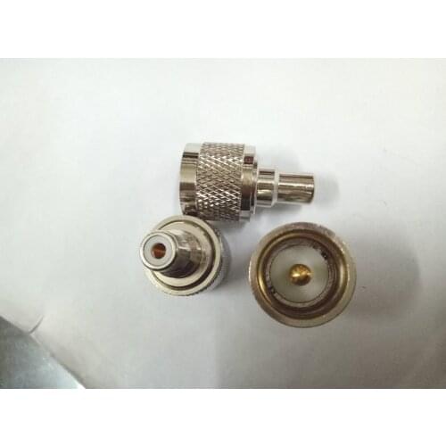 10PCS brass UHF Male PL-259 to RCA Female Connector adapter New