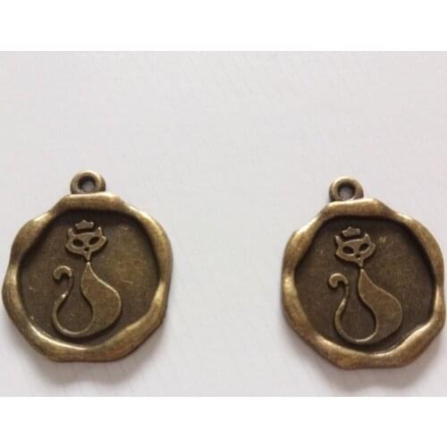 10pcs Vintage Kitten Charms Fit Making Necklace/Bracelet/Sweater Chain Pendant /Gift Decorations Fashion DIY Jewelry Accessories