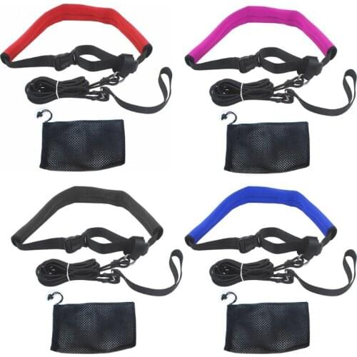 2m Pool Swim Training Leash Swimming Training Elastic Belt Resistance Tether Exerciser Safety Rope Set for Adults Kids N0PC