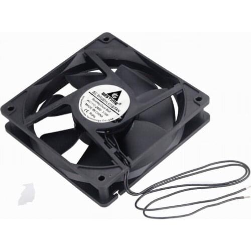 2 Pcs Gdstime 120*120*25mm Electric Cooling Fan AC 110V 115V 220V 230V 240V EC Motor Cooler Fan 12cm 2700RPM 12025B 120mm x 25mm