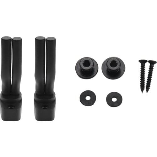 2x Guitar Hook Guitar Stand Wall Mount & 2Pcs Mushroom Head Guitar Strap Buttons Strap for Electric Acoustic Guitar