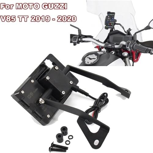 Motorcycle Accessories Stand Holder Phone Mobile Phone GPS Navigation Plate Bracket For MOTO GUZZI V85 TT 2019 - 2020 V85 TT