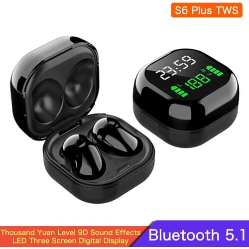 For Samsung S6 Plus TWS Wireless Headphones Bluetooth 5.1 Earphone 9D Stereo Sports Earbuds With Mic PK Galaxy R175 Buds R180