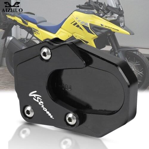 FOR SUZUKI V-strom 1050XT Motorcycle Kickstand Foot Side Stand Extension Support Plate Enlarge V-STROM Vstrom 1050 XT 2020-2021