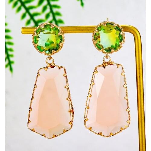 GODKI Fashion street style Square Earrings For Women Wedding Party Cubic Zircon Dubai Bridal Earring boucle d'oreille 2021
