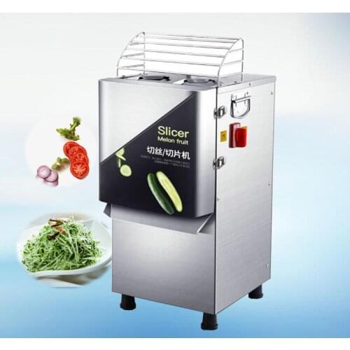Commercial Electric Slicer Automatic Multifunction Stainless Steel Vegetable Cutting Machine For Restaurant Kitchen