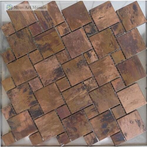AAA grade copper metal wall tiles art mosaic tiles A6YG78