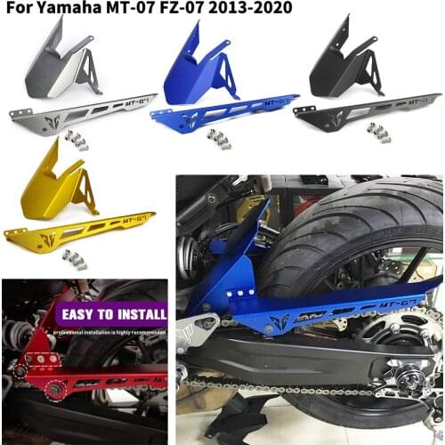 Motorcycle Rear Mudguard Fender Hugger Chain Guard Cowl for 2013-2020 Yamaha FZ07 MT07 Tracer MT FZ 07 FZ-07 MT-07 Accessories