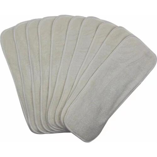 Washable Pure Bamboo Fiber Cloth Diaper Insert Super Absorbent Baby Urine Pad Diaper Soaker Pad