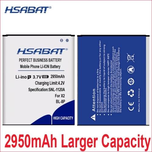 HSABAT New High Quality Accumulator Battery BL-8P For UMI X2 UMIX2 VOTO X2 V5 DNS S5002 BL8P BL 8P Mobile Battery in stock