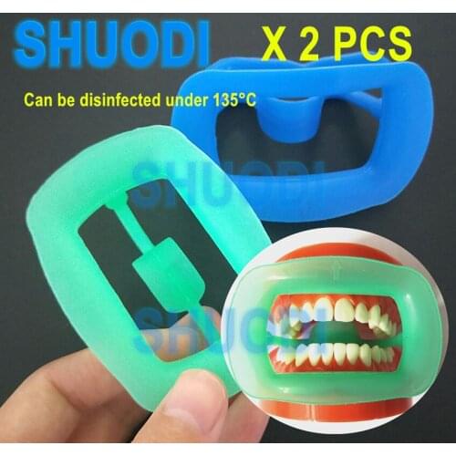 2 pieces Dental Orthodontic Retractor Tooth Intraoral Lip Cheek Retractor Mouth Opener Soft Silicone Oral Care Whitening