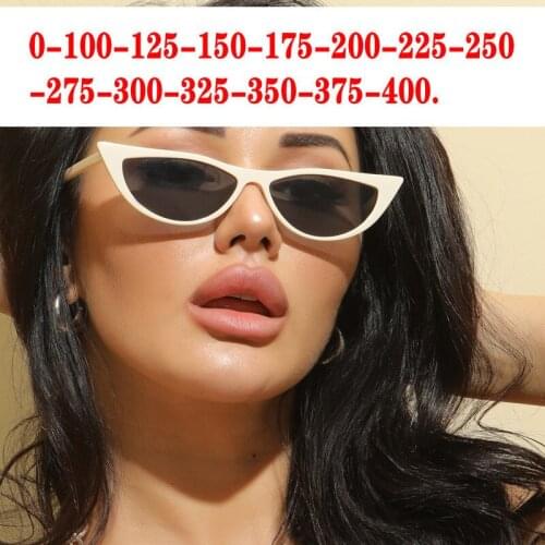 Cat Eye Sunglasses Women Polarized Sunglasses Anti-glare Minus Lens Prescription Sun Glasses Female 0 -0.5 -0.75 -1.0 To -4 NX