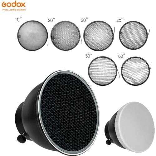 7inch 18cm Standard Reflector Diffuser with Honeycomb Grid for Universa Mount Studio Light Strobe Flash K-150A K-180A E250 E300