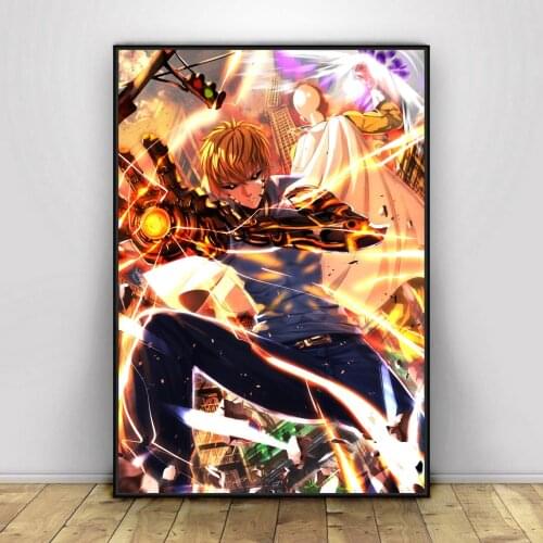 One Punch Man Genos TV Series Poster Anime Comics Picture Poster Canvas Print Poster Wall Decoration Gift Artwork