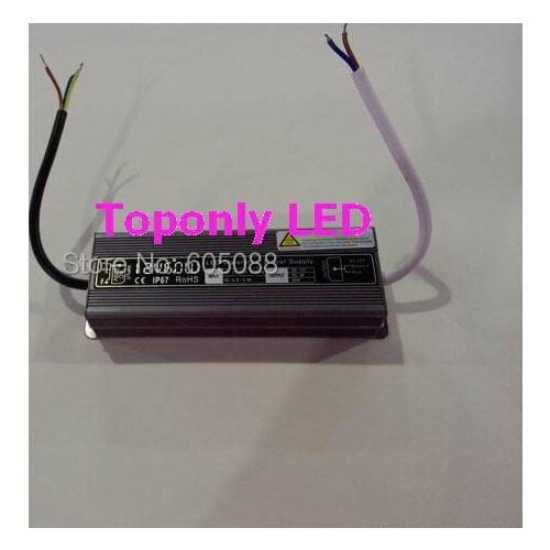 Ac110v/220v to dc12v/24v led power supply 60w ip67 waterproof led driver transformer for strip/bar/module lighting,60pcs/lot