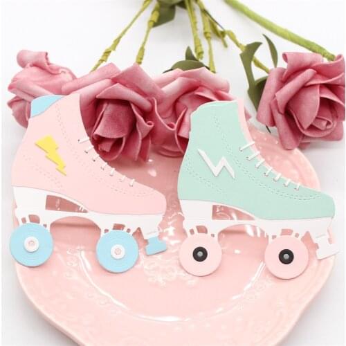 ZFPARTY Skates Metal Cutting Dies Stencils for Scrapbooking/photo album Decorative Embossing Paper Cards