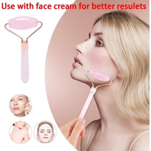 1Pcs Face Lift Massager Crystal Roller Facial Massage Relaxation Resin Beeswax Beauty Skin Tool Girl Gift