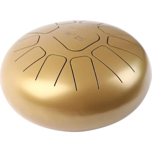 10 Inch Steel Tongue Drum Handpan Drum Hand Drum 11 Tones Percussion Instrument with Drum Mallets Carry Bag Note Sticks