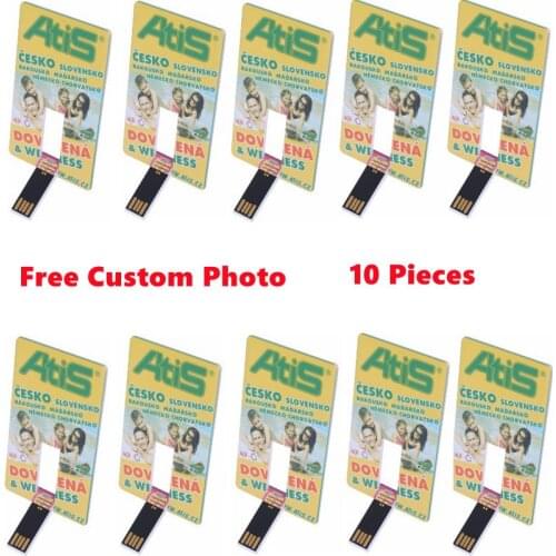 10 Pics Free Logo) Real Capacity Bank Card USB Memory Stick HSBC MasterCard Credit Cards USB Flash Drive 64gb Pendrive 4GB 8GB