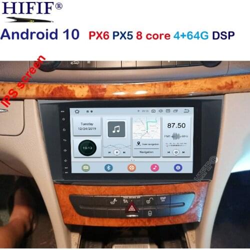 2 Din Auto Radio Android 10 4G+64G For Mercedes/Benz/E-Class/W211/E300/CLK/W209/CLS/W219 Car Multimedia Video DVD Player GPS DVR