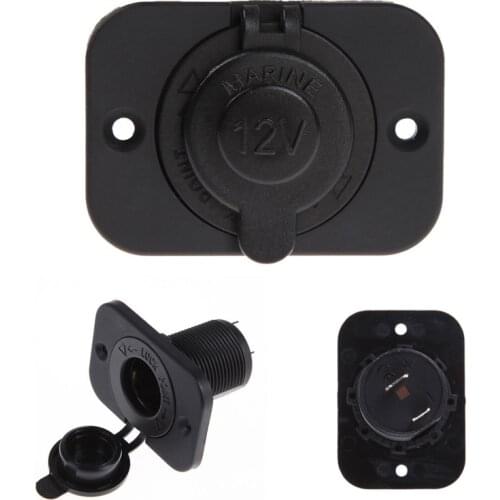12V Car Motor Boat Waterproof Female Cigarette Lighter Socket Power Plug Outlet Environmental Protection Cigarette Lighter Plug